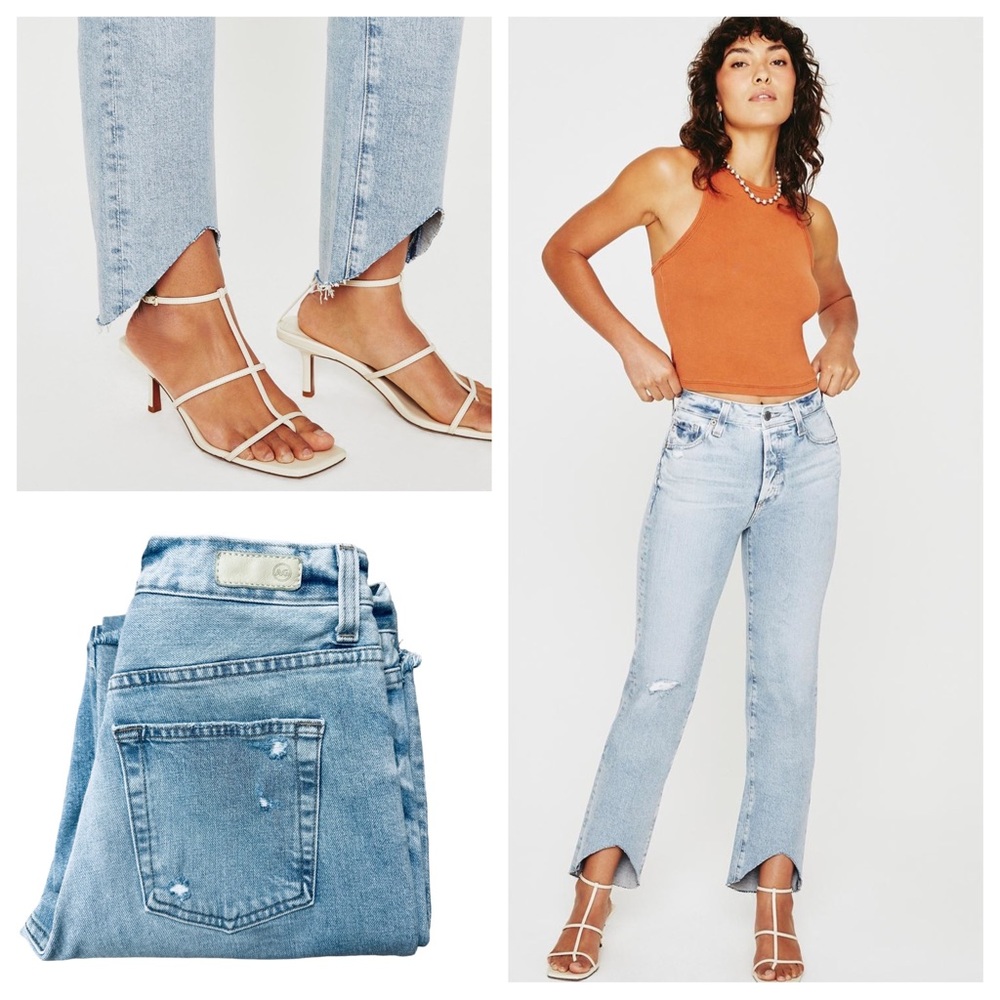 AG Contour 360 Alexxis Straight Leg Hi Rise Vintage Fit Japanese Denim Size 29